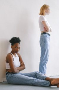 couple in a relationship fighting