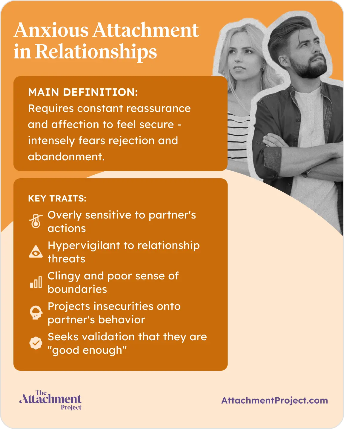 Anxious attachment style in relationships